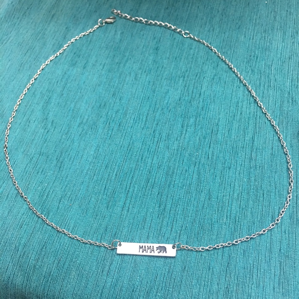 Mama Bear Bar Necklace - Picture 2 of 6